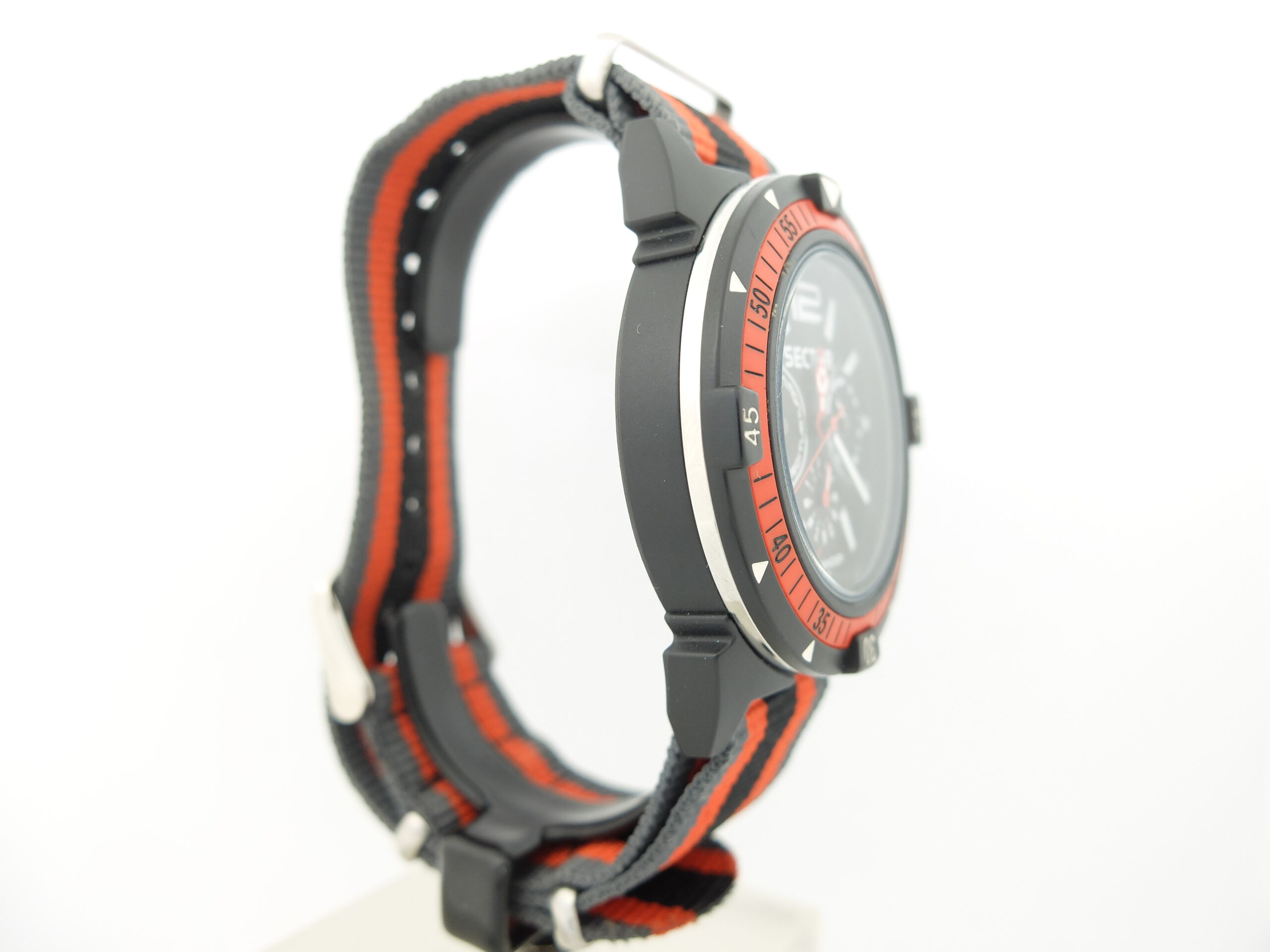 OROLOGIO UOMO SMARTWATCH NERO GHIERA ARANCIO SECTOR