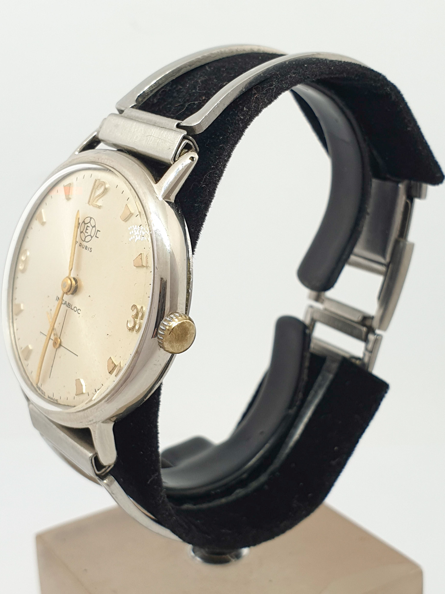 Orologio MEC cal AS 1130 Vintage acciaio Uomo 325vv18 - immagine 3