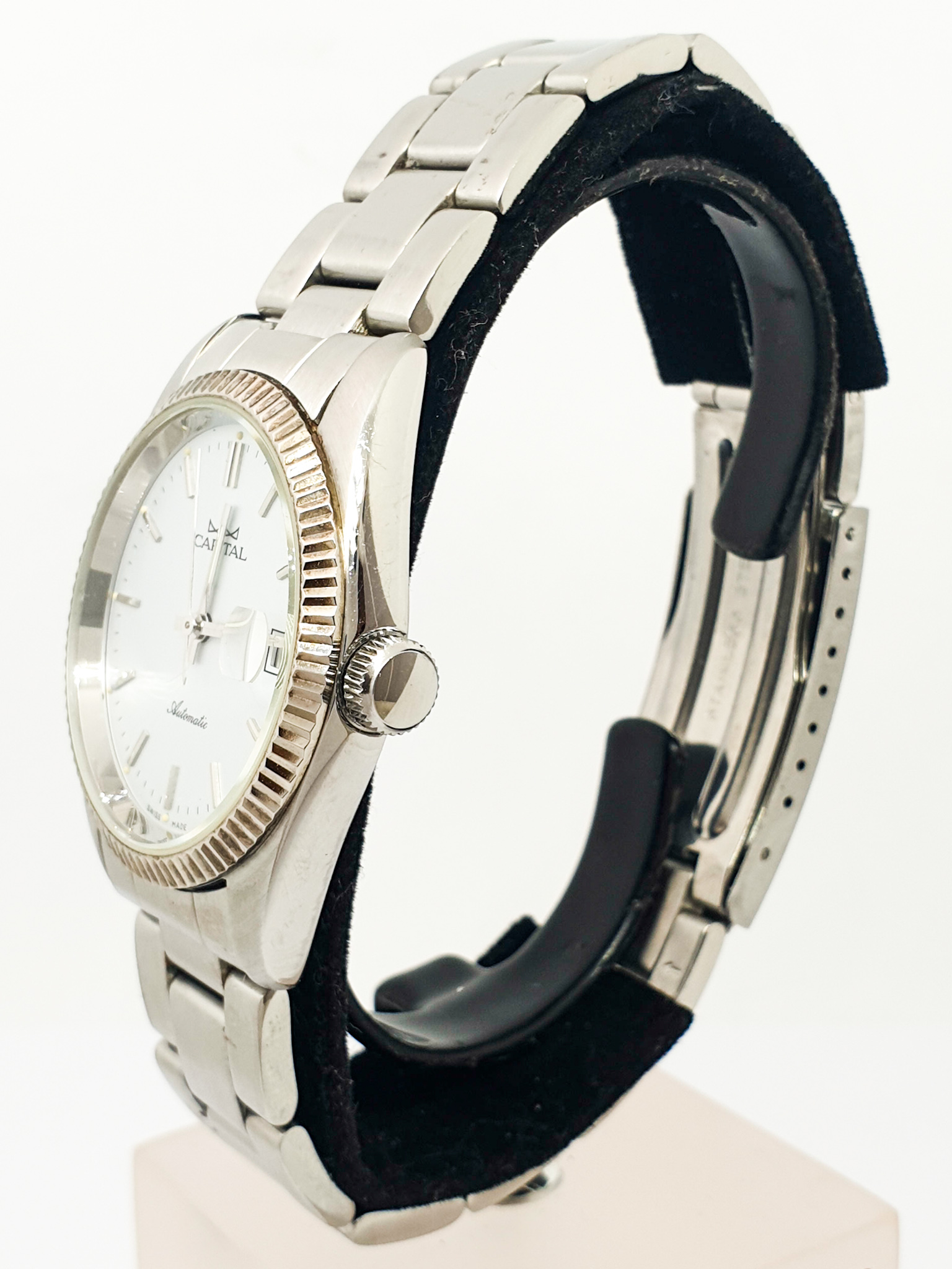 Orologio CAPITAL Automatic Datejust carica automatica ETA 2824-2 acciaio Uomo 340vv19 - immagine 3