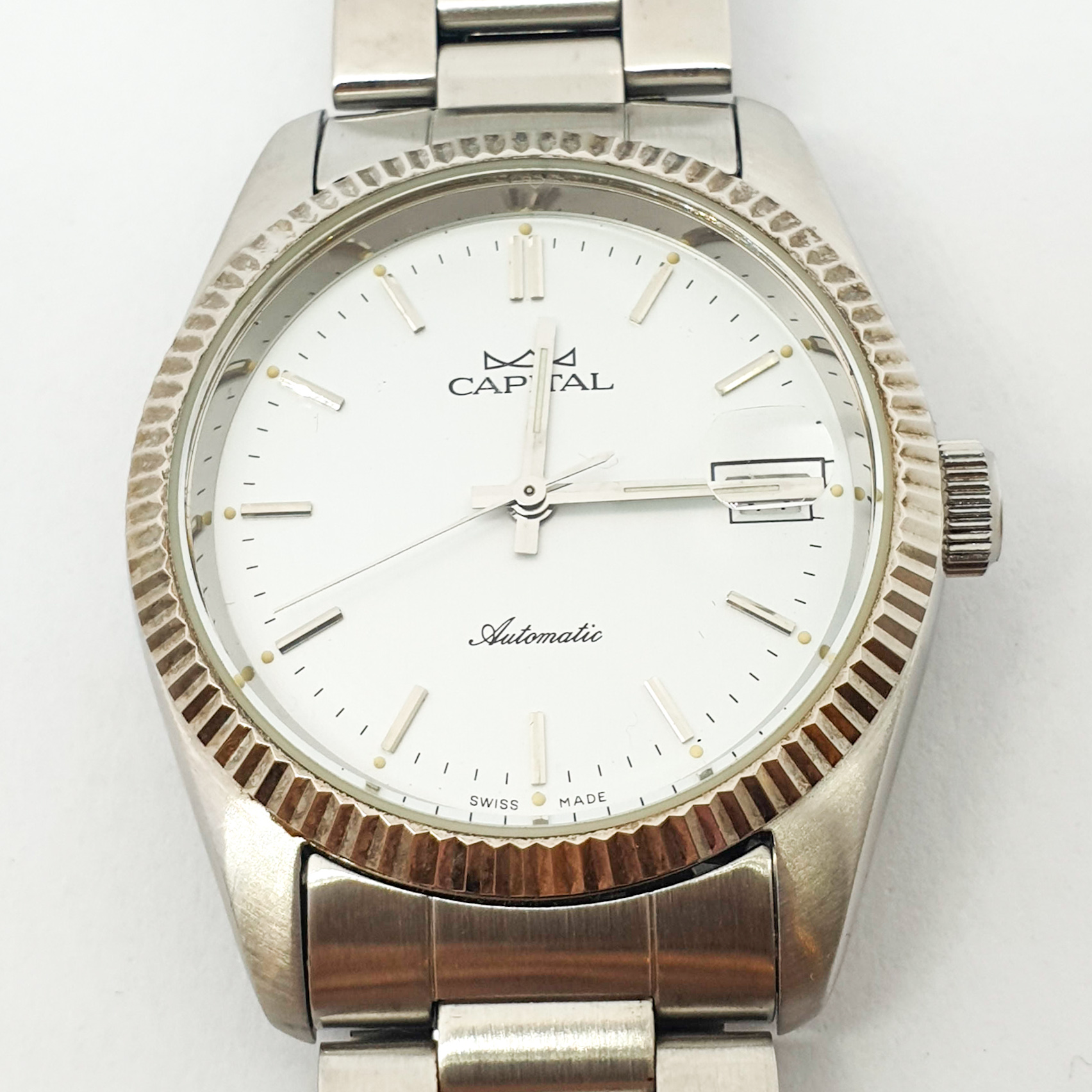 Orologio CAPITAL Automatic Datejust carica automatica ETA 2824-2 acciaio Uomo 340vv19 - immagine 8