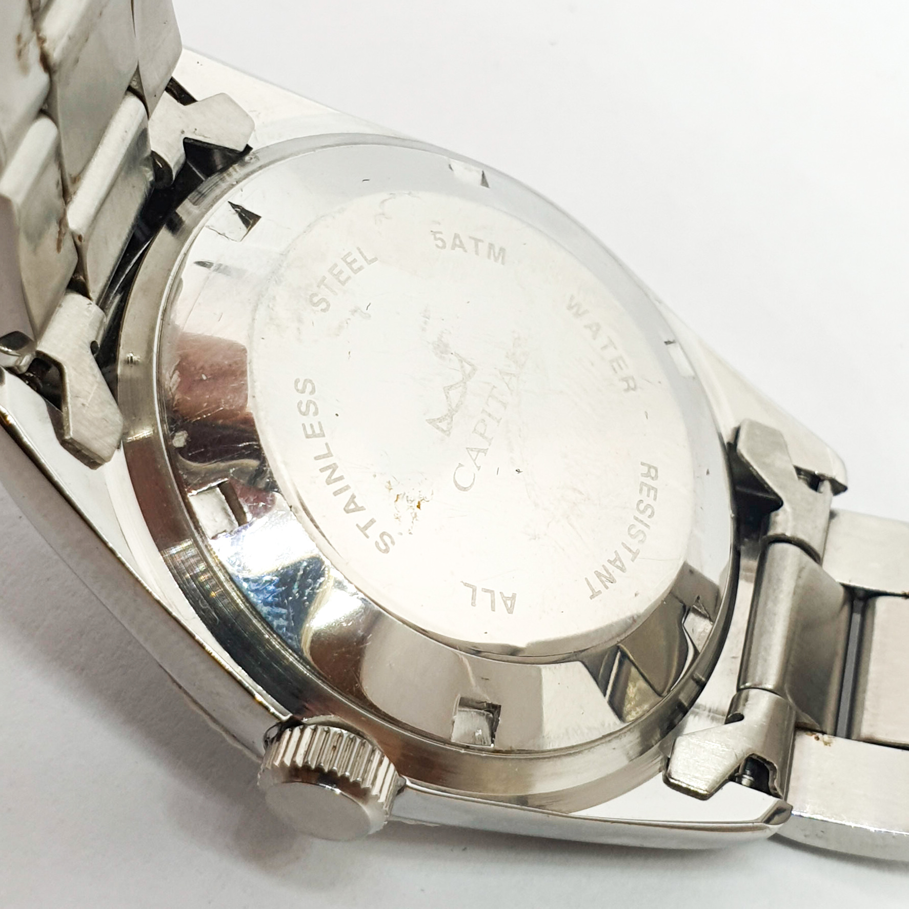 Orologio CAPITAL Automatic Datejust carica automatica ETA 2824-2 acciaio Uomo 340vv19 - immagine 9