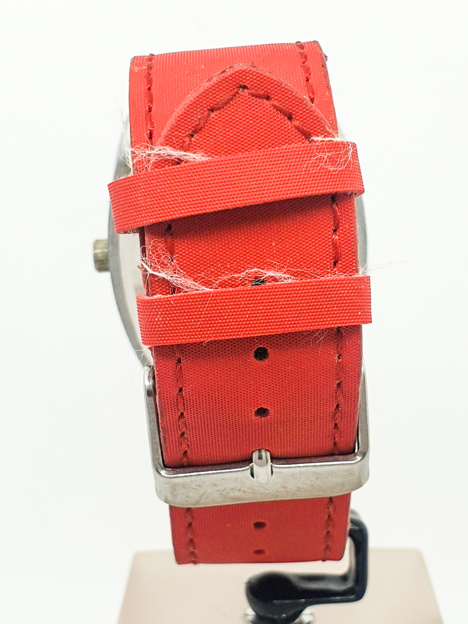 Orologio HERMAN alluminio tessuto rosso quarzo Uomo 55vv20 - immagine 5
