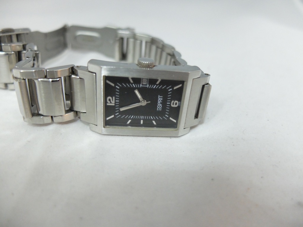 Orologio ESPRIT Acciaio UOMO Nero Datejust Rettangolare QUARZO 113VV1615 - immagine 2