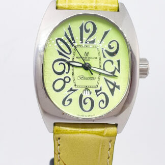 Orologio MONTRES DE LUXE Bisanzio Acciaio Pelle Quarzo Donna 444vv15