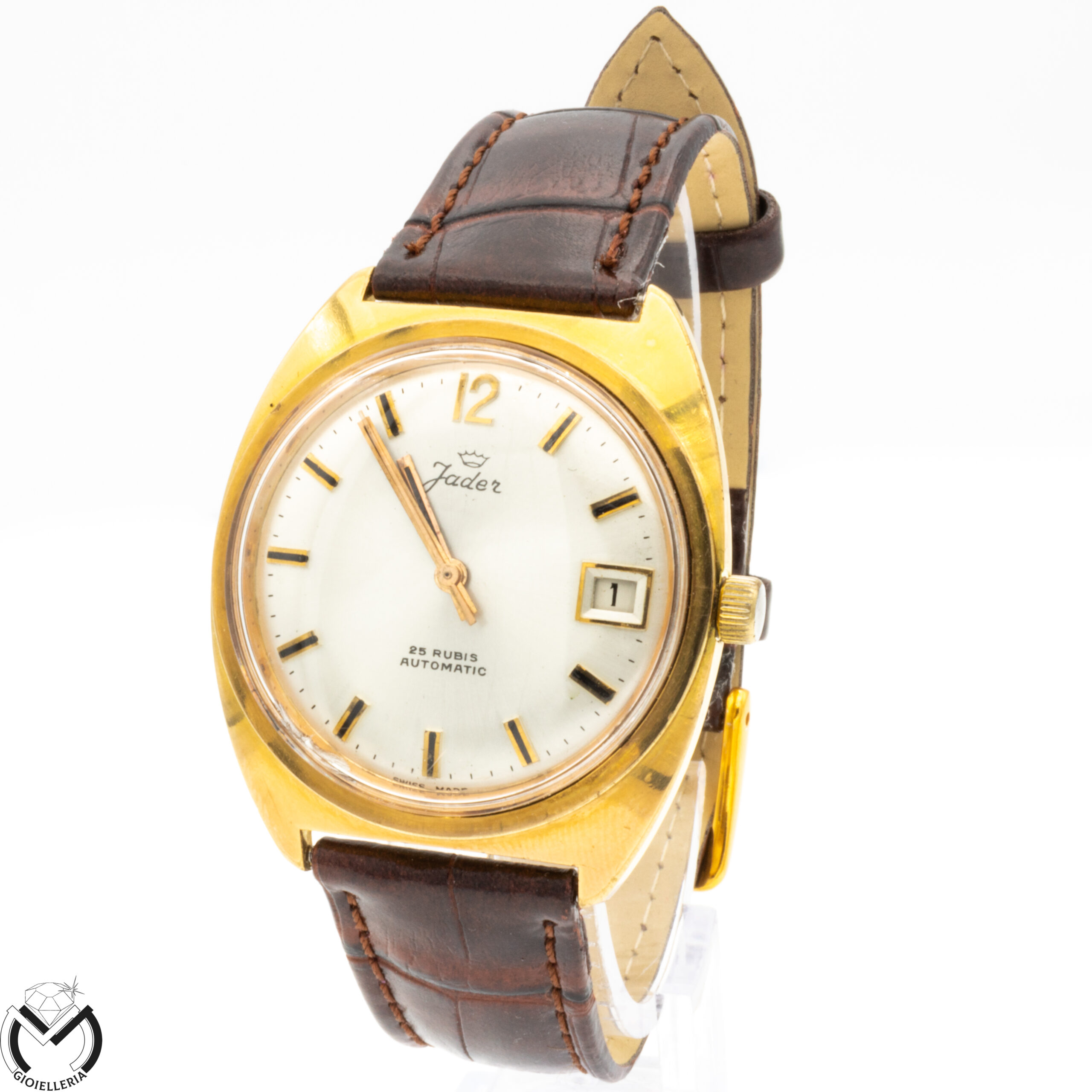 Orologio JADER Carica automatica Unitas cal. 90.5 Vintage Acciaio Placcato Uomo 07vv20 - immagine 2