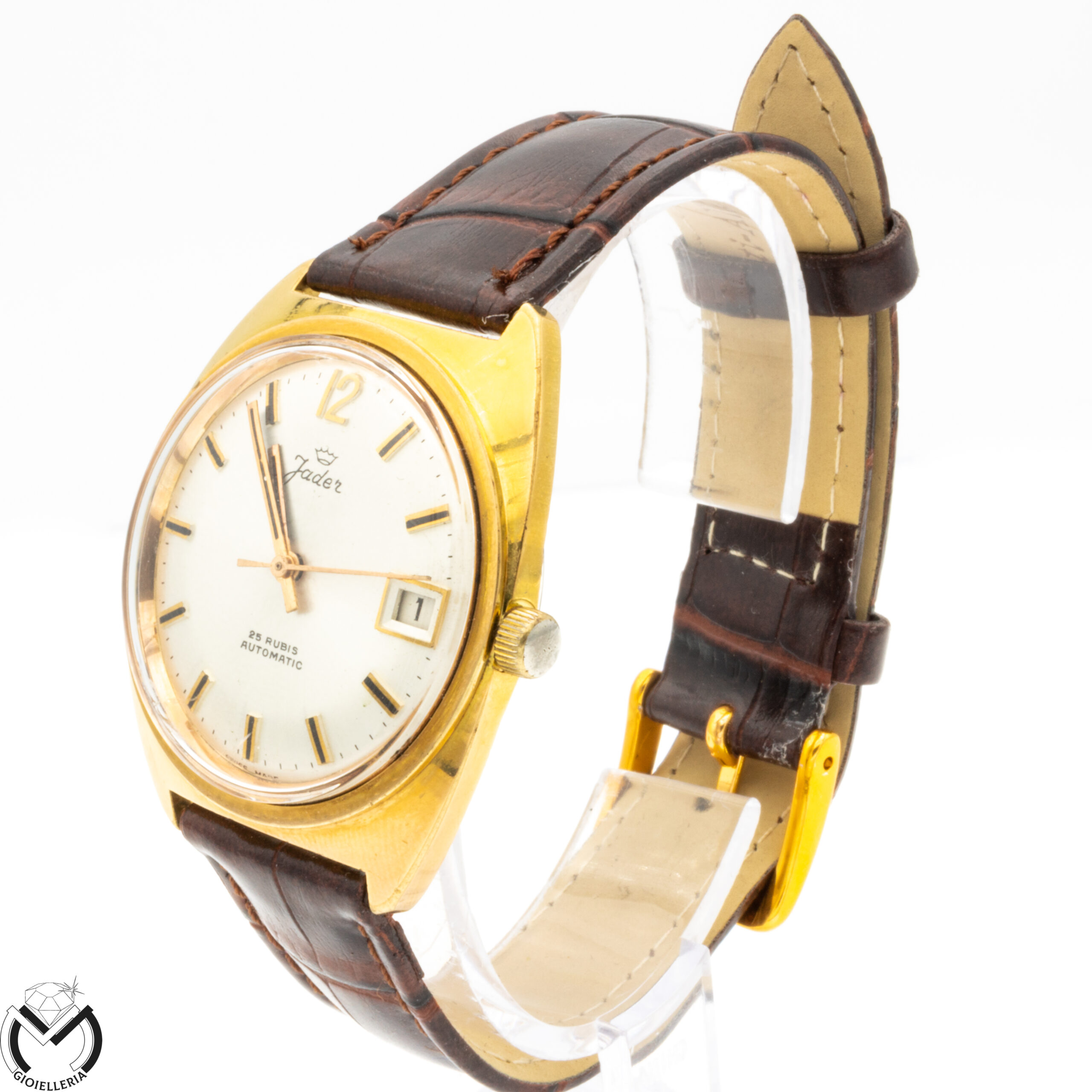 Orologio JADER Carica automatica Unitas cal. 90.5 Vintage Acciaio Placcato Uomo 07vv20 - immagine 3