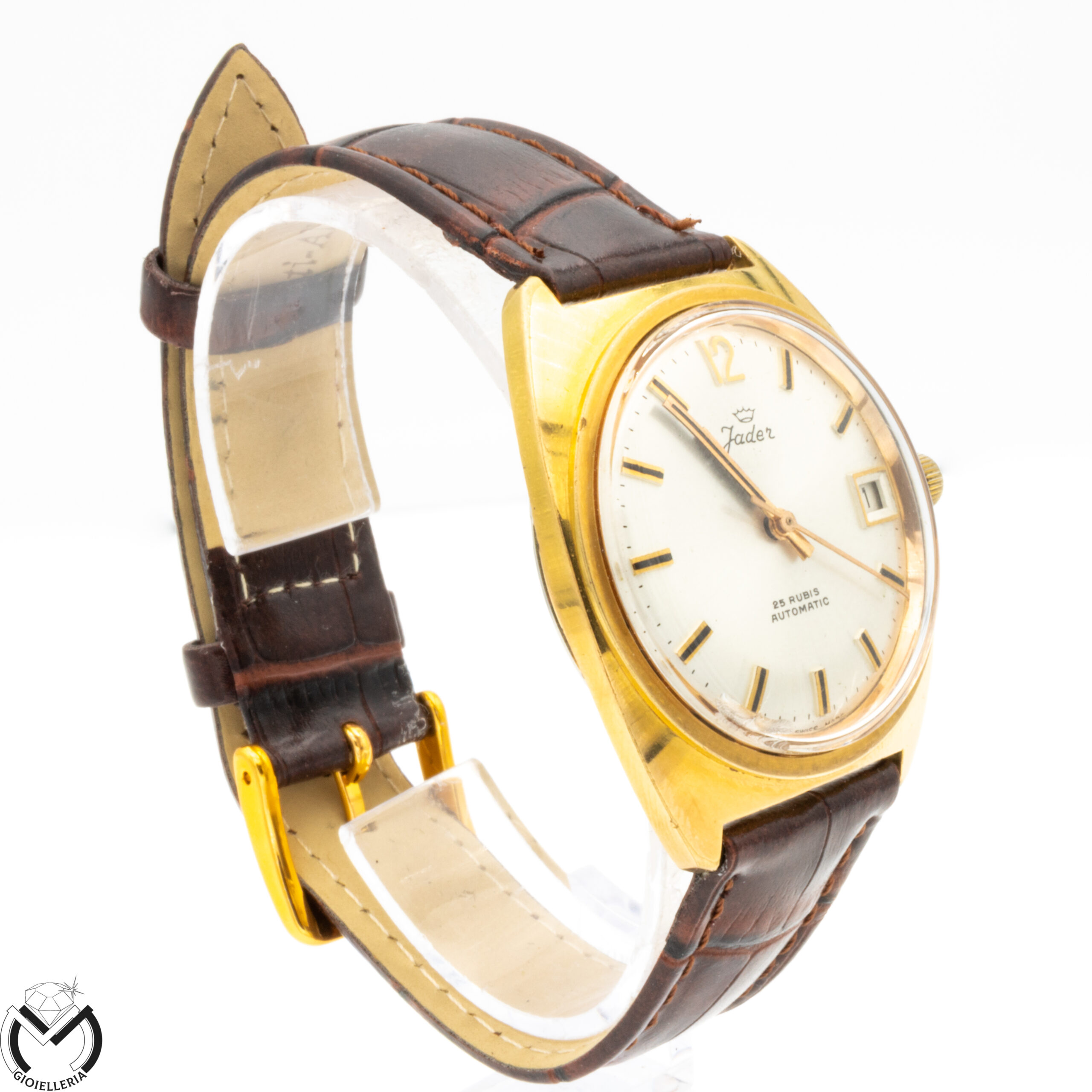 Orologio JADER Carica automatica Unitas cal. 90.5 Vintage Acciaio Placcato Uomo 07vv20 - immagine 4