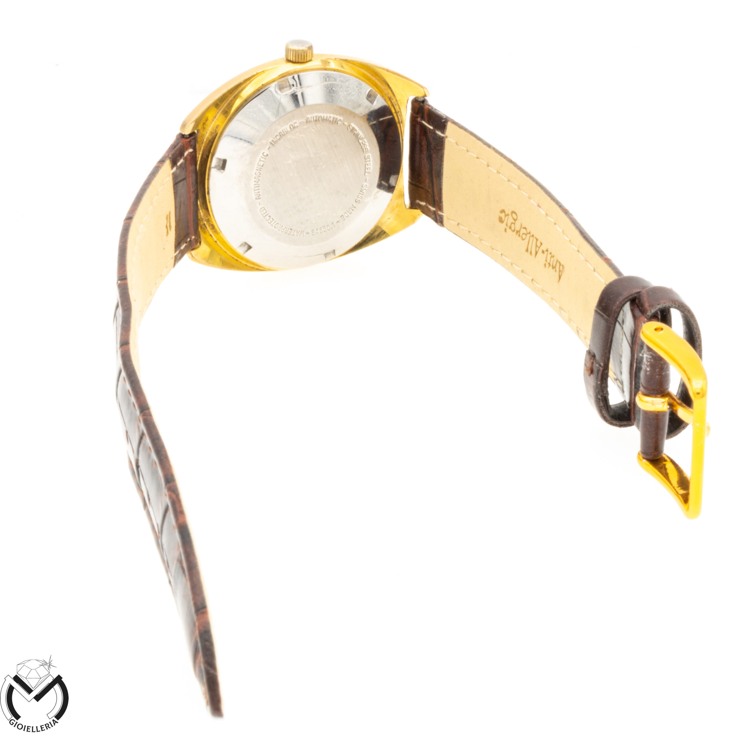 Orologio JADER Carica automatica Unitas cal. 90.5 Vintage Acciaio Placcato Uomo 07vv20 - immagine 6