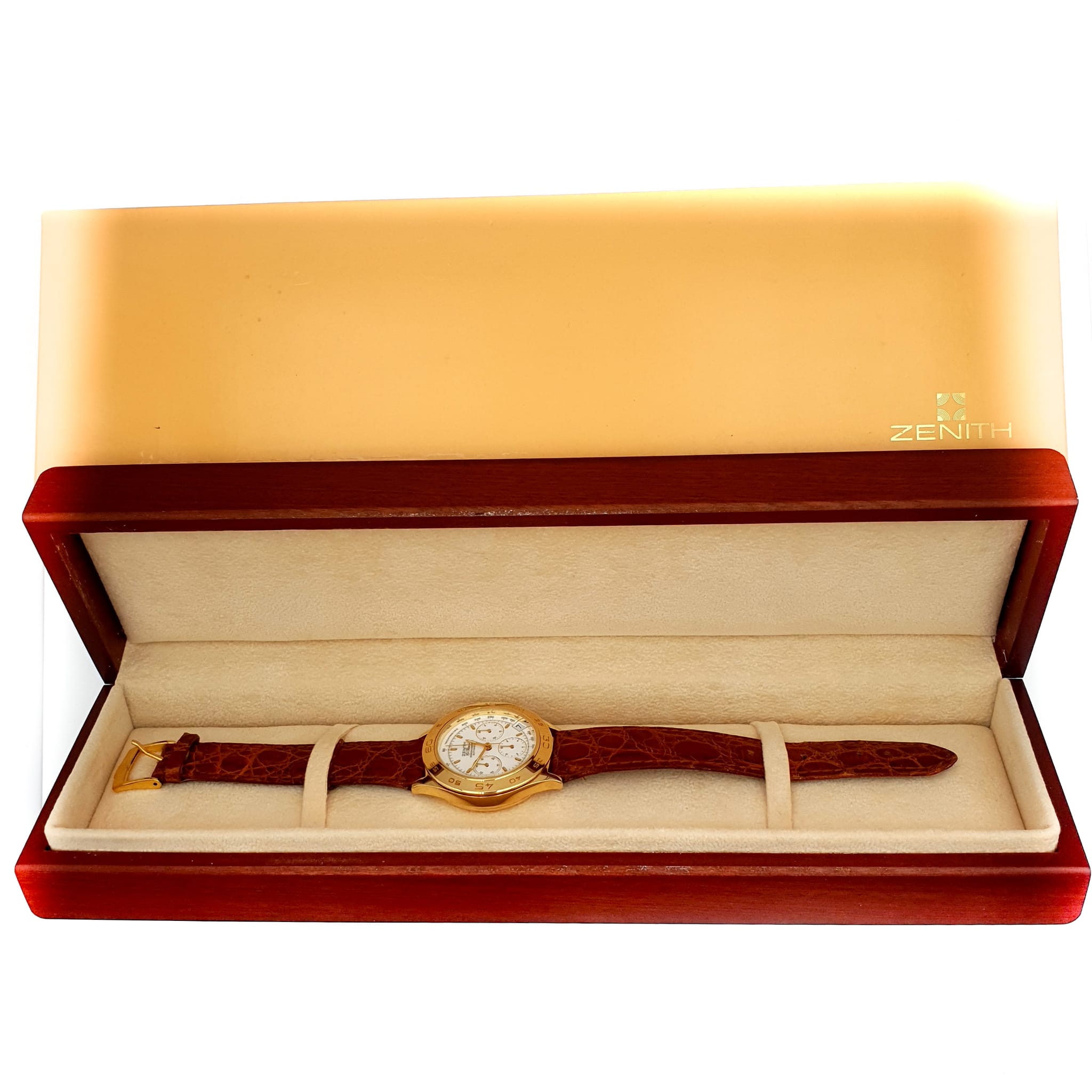 Orologio Cronografo ZENITH El Primero 06.0060.400 Oro 18kt 750 carica automatica uomo 316vv20 - immagine 10