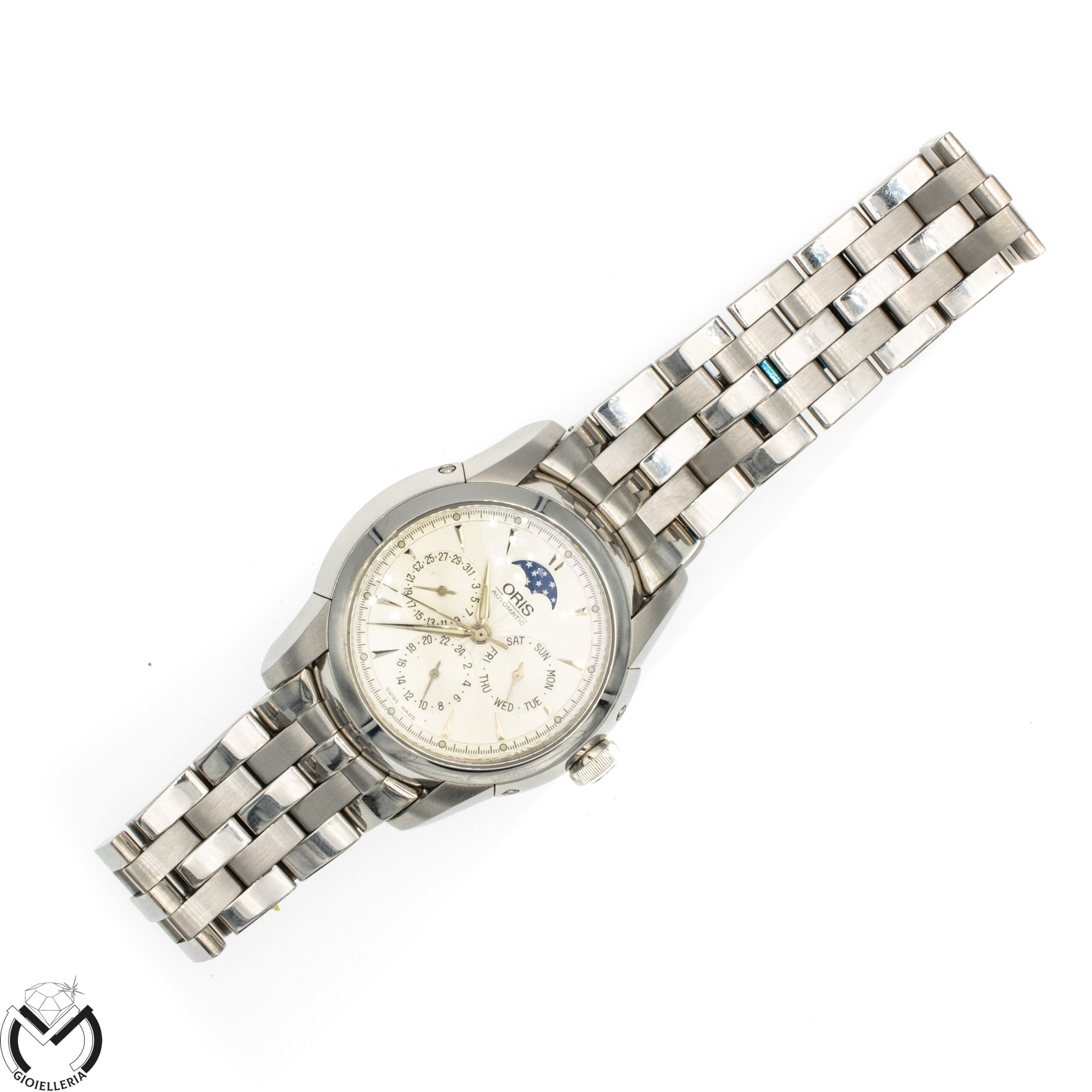 Orologio Multifunzione ORIS Artelier Complication 7546 acciaio oro uomo Carica Automatica 523VE20 - immagine 6