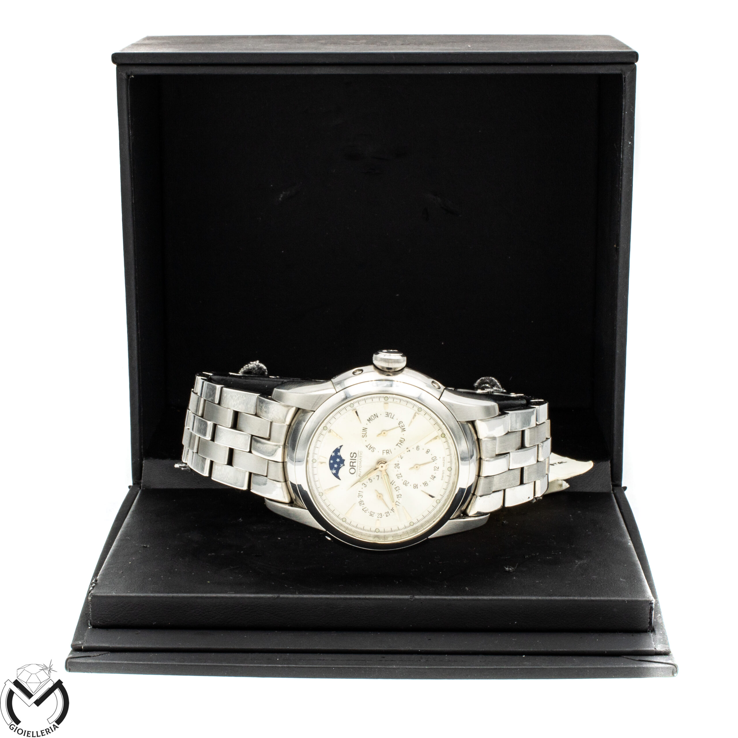 Orologio Multifunzione ORIS Artelier Complication 7546 acciaio oro uomo Carica Automatica 523VE20 - immagine 8
