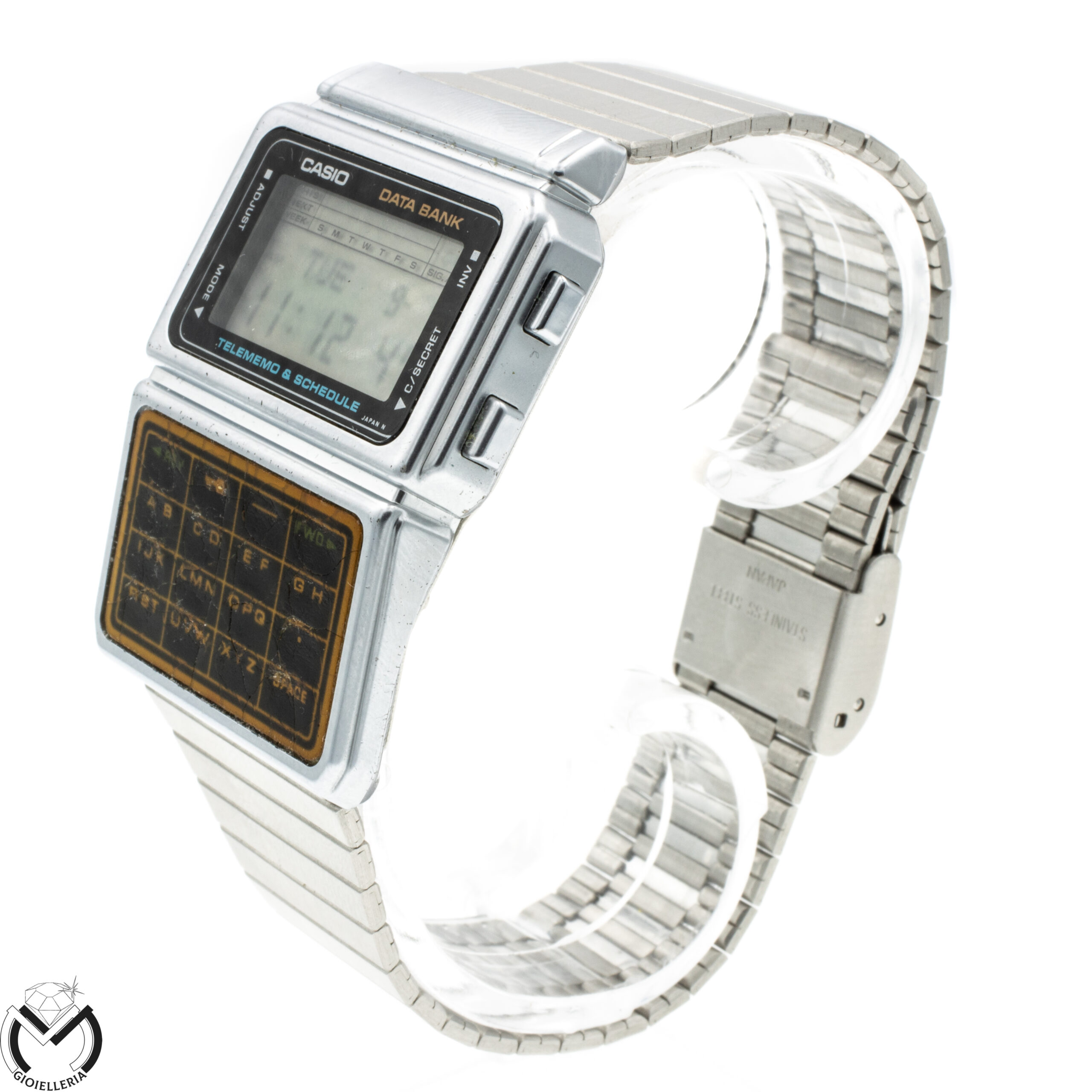 Orologio CASIO Data Bank DBC-600 allarme cronografo calcolatrice digitale  acciaio unisex 295vv20 