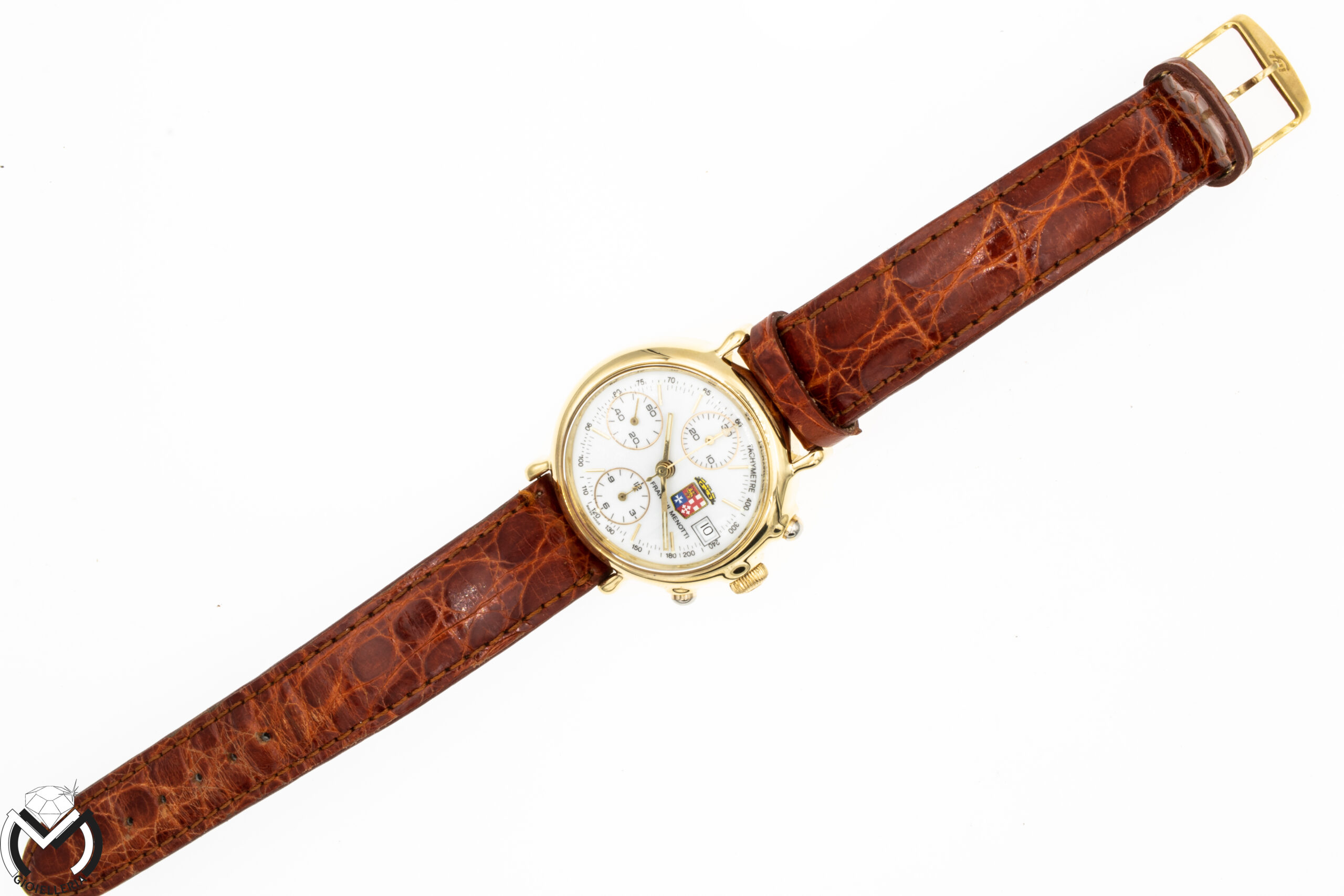 Orologio Cronografo FRANCHI MENOTTI 00155 Automatico ETA Valjoux 7750 Oro 18 kt Uomo 164vv21 - immagine 6