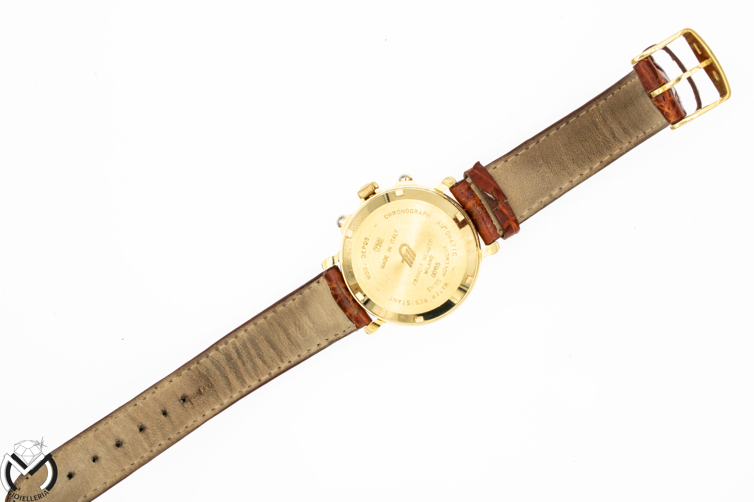 Orologio Cronografo FRANCHI MENOTTI 00155 Automatico ETA Valjoux 7750 Oro 18 kt Uomo 164vv21 - immagine 7