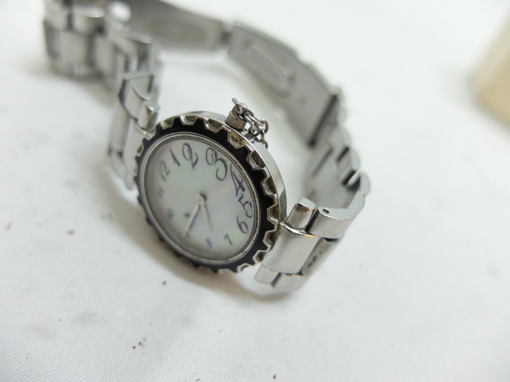 OROLOGIO LAURENS Acciaio oro 025916 Donna Quarzo ciondoli madreperla 509vv1520 - immagine 5