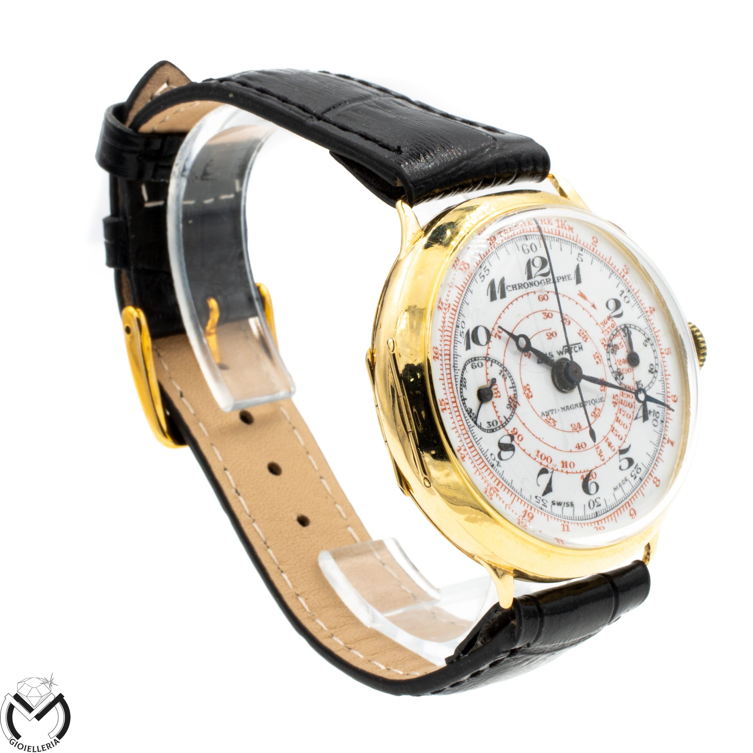 ZAIS WATCH Cronografo Landeron Oro 18 kt 750 carica manuale uomo 67vv22 - immagine 4