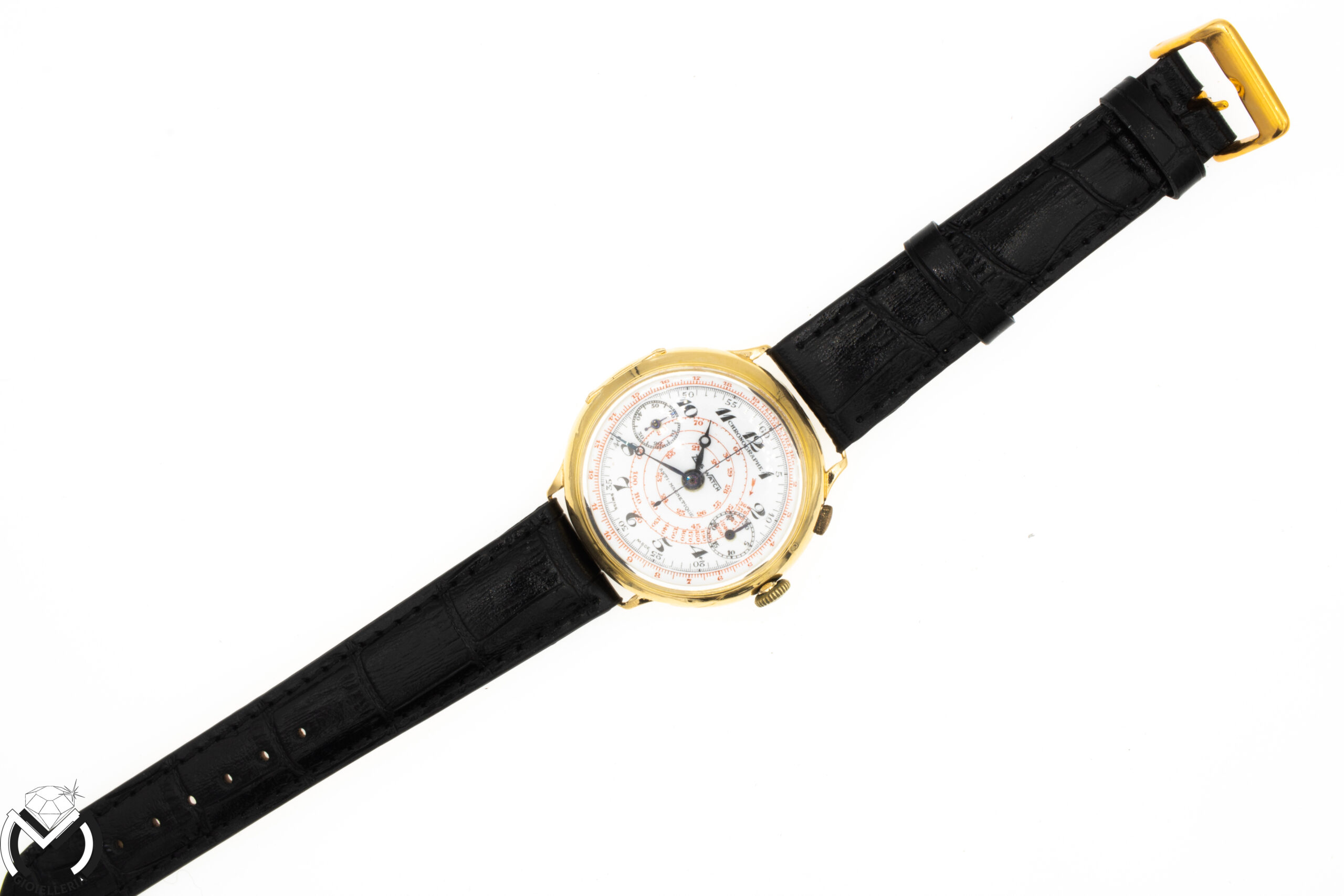 ZAIS WATCH Cronografo Landeron Oro 18 kt 750 carica manuale uomo 67vv22 - immagine 6