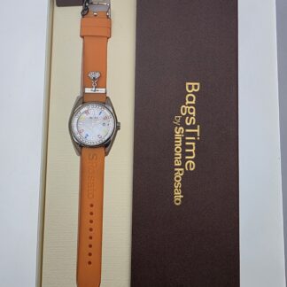 Bags Time di ROSATO, Orologio Data Happy con Cristalli Galleggianti, Cinturino Extra