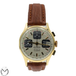 Orologio Cronografo AXES Carica Manuale Valjoux 7756 Oro 18 kt 750 Uomo 168vv26