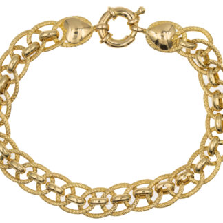 Bracciale oro giallo 18 kt 750 anelli -314/VE-