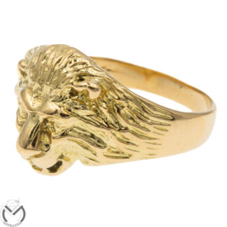 Anello uomo in oro giallo 18 kt 750 leone -545/ST-