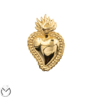 Pendaglio oro giallo 18 kt 750 cuore sacro -652/ST-