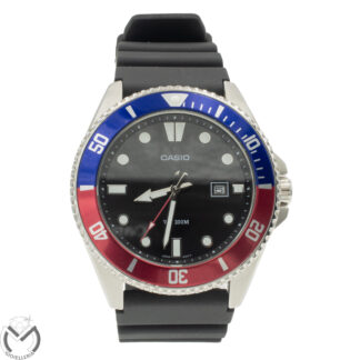 Orologio CASIO Pepsi MDV-107-1A3VEF-FBA Acciaio Silicone Quarzo Uomo 126vv26