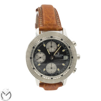 Orologio Cronografo UNIVERSAL GENEVE 104.42.980 Automatico Valjoux 7750 acciaio pelle uomo 170vv25