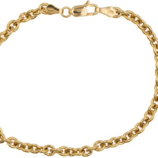 Bracciale oro giallo 18 kt 750 maglia rolò -162/VV-