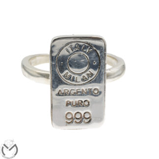 Anello in argento 999 lingotto -166/VV-