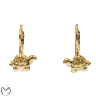 Orecchini oro giallo 18 kt 750 tartarughe -430/VE-