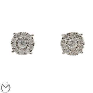 Orecchini oro bianco 14 kt 585 diamanti 1,30 ct -758/ST-