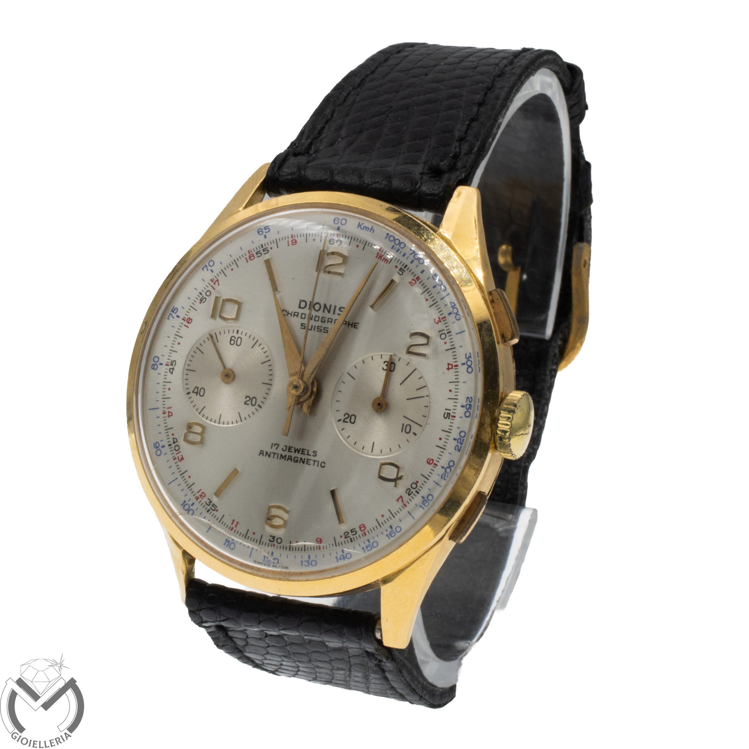 Orologio Cronografo DIONIS L248 Oro 18 kt 750 carica manuale uomo 308vv26 - immagine 2