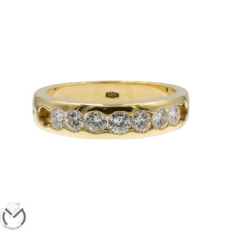 Anello oro giallo 18 Kt 750 diamanti 0,74 ct -1134/ST-