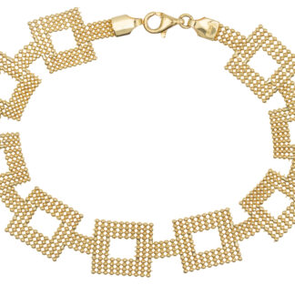 Bracciale oro giallo 18 kt 750 quadrati -682/VE-