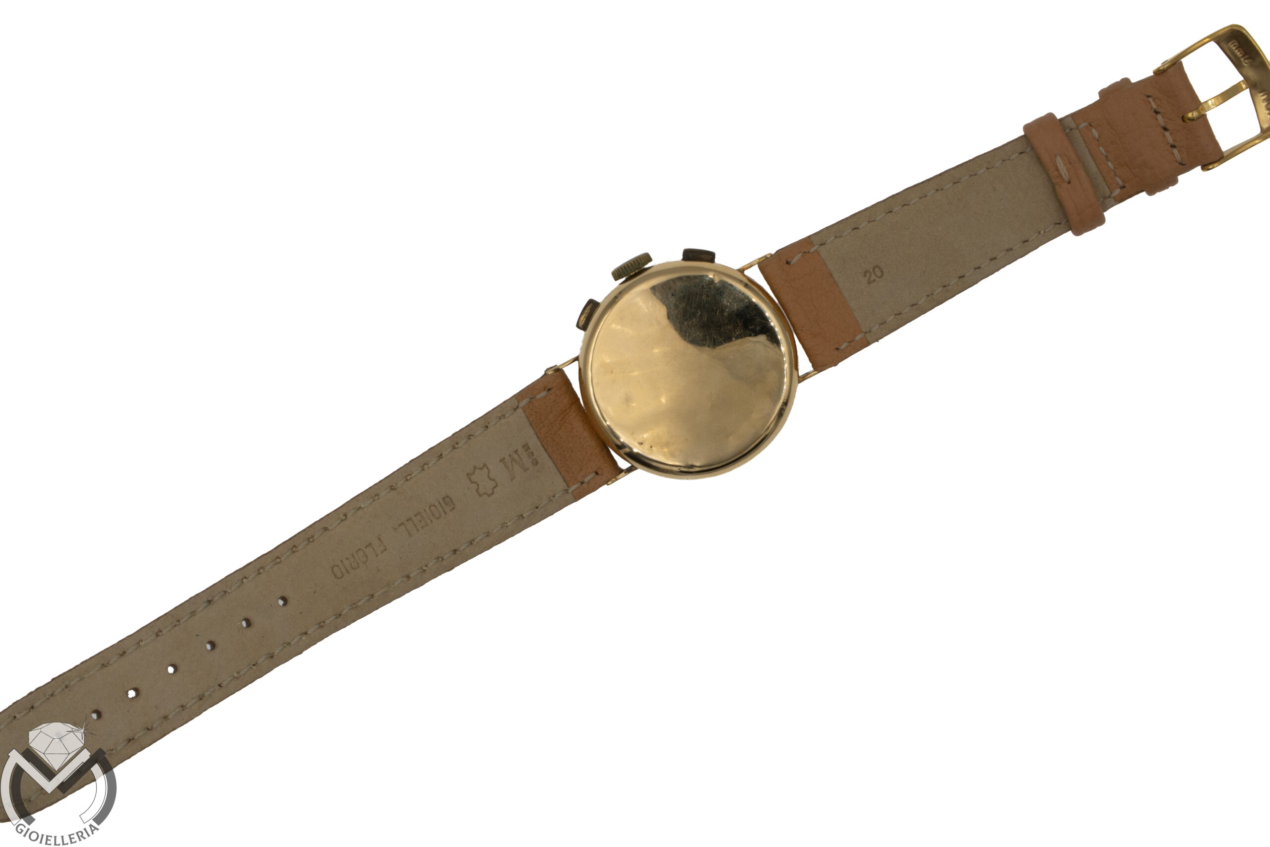 Orologio Cronografo ARCHES Vintage Landeron 39 Oro 18 kt 750 carica manuale uomo 308vv26 - immagine 7