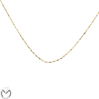 Collana in oro giallo 18 Kt 750 maglia ritorta -1256/ST-